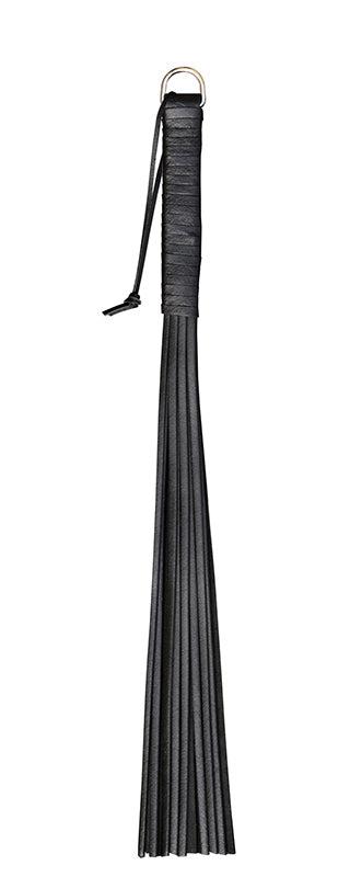 Kiotos Leather - Stevige Zwarte Flogger - Zweep