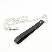 Kiotos Leather - Zwarte leiband Met Ketting