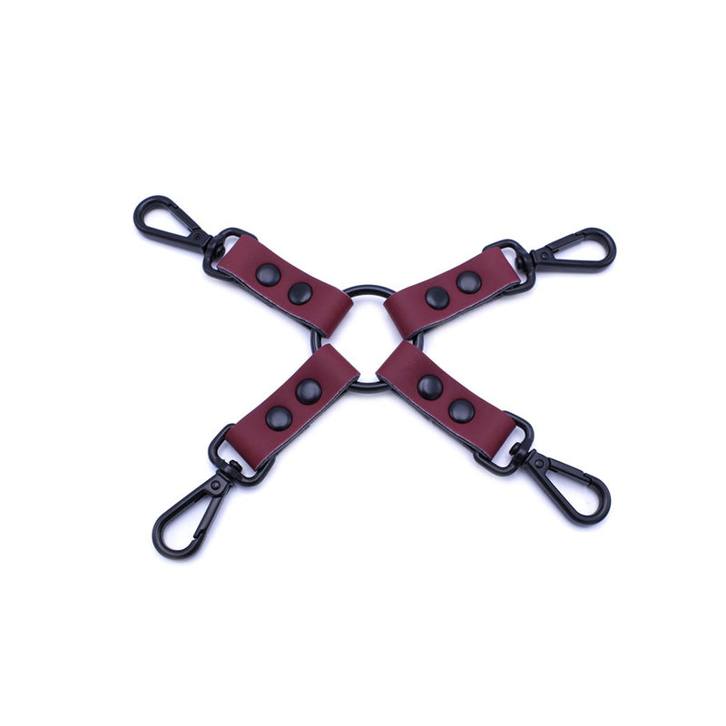 Kiotos - Luxe Bondageset Met Opbergtas - Bordeauxrood/Zwart