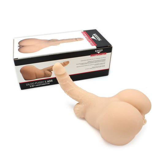 Kiotos - Masturbator & Dildo Pussy - 2-in-1 - lichte huidskleur