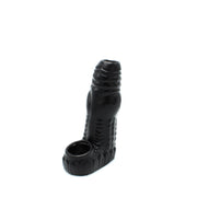 Kiotos Monstar 05 - Penis Sleeve - Penisverlenging - Met Ball Stretcher Opening - Diameter Ø 50 mm - Siliconen - Zwart
