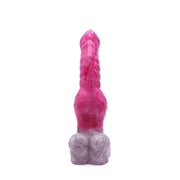 Kiotos Monstar - Fantasie Anaal Dildo 42 - 25.5 x 4.8 cm - Wit/Rood/Grijs