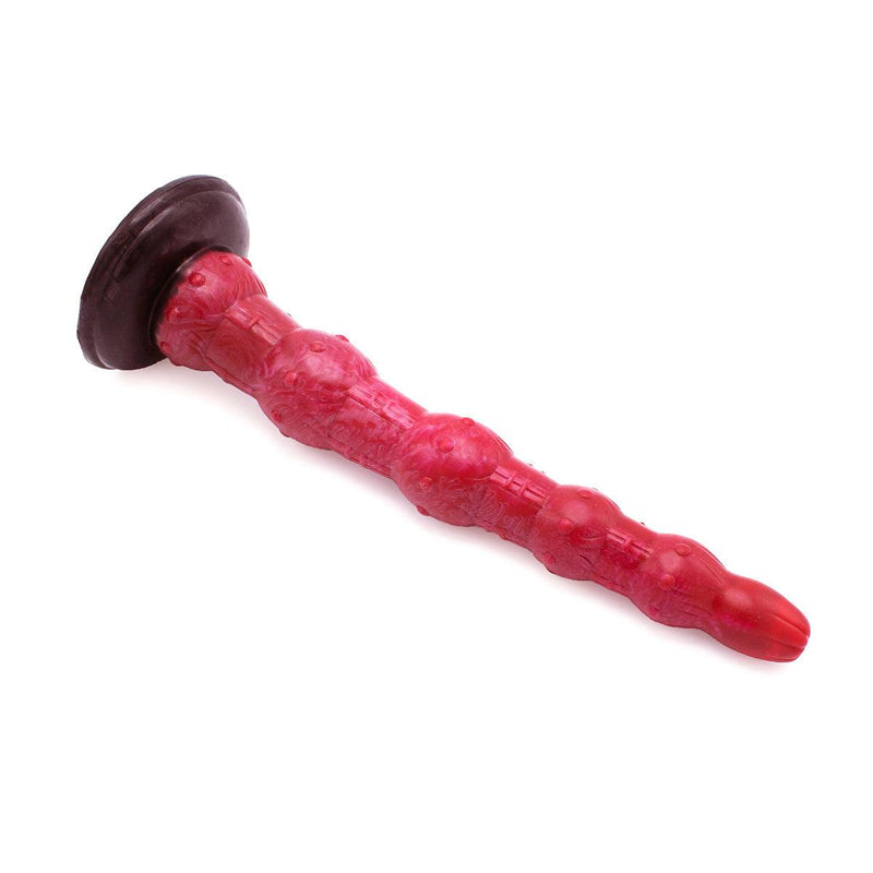 Kiotos Monstar - Anaal Dildo Nr. 45 - 37.5 x 5.7 cm - Roze/Rood/Zwart