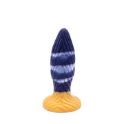 Kiotos Monstar - Buttplug - Anaal Dildo Beast 39 - 17.5 x 5.5 cm - Blauw/Goud/Wit