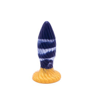 Kiotos Monstar - Buttplug - Anaal Dildo Beast 39 - 17.5 x 5.5 cm - Blauw/Goud/Wit