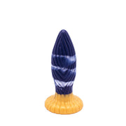 Kiotos Monstar - Buttplug - Anaal Dildo Beast 39 - 17.5 x 5.5 cm - Blauw/Goud/Wit