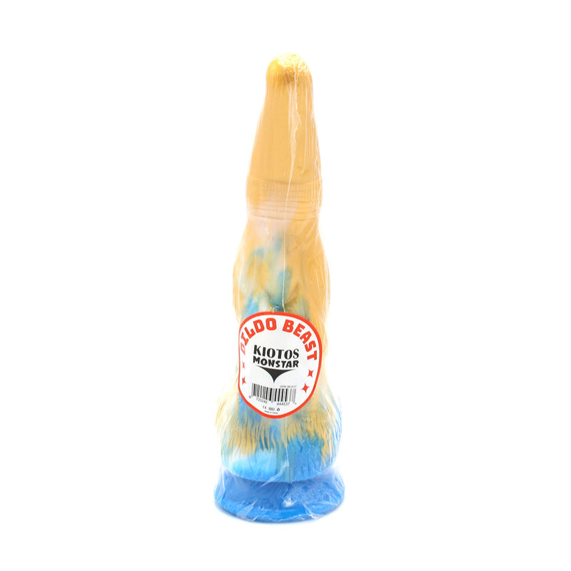 Kiotos Monstar - Dildo Beast 17 - Goud/Blauw/Wit
