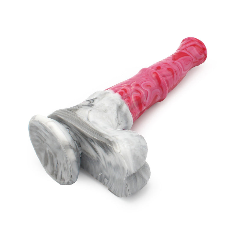 Kiotos Monstar - Fantasie Dildo Nr. 22 - 24,5 cm - Roze/Grijs/Wit