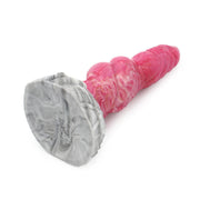 Kiotos Monstar - Dildo Beast 26 - 22,5 x 6 cm - Roze/Grijs/Wit
