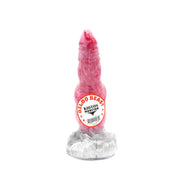 Kiotos Monstar - Dildo Beast 26 - 22,5 x 6 cm - Roze/Grijs/Wit