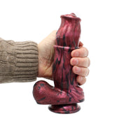 Kiotos Monstar - Benny - Siliconen Fantasie Dildo - Lengte 215 mm - Diameter 55 mm - Rood/Zwart