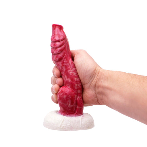 Kiotos Monstar - Fantasie Dildo No. 46 - 20.5 x 3.8 cm - Roze/Rood/Wit