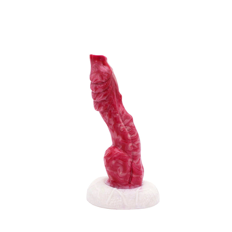 Kiotos Monstar - Fantasie Dildo No. 46 - 20.5 x 3.8 cm - Roze/Rood/Wit