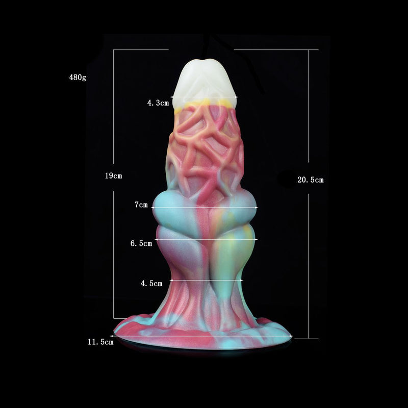 Kiotos Monstar Dildo Beast Nr. 71 Cosmo - Glow in the Dark