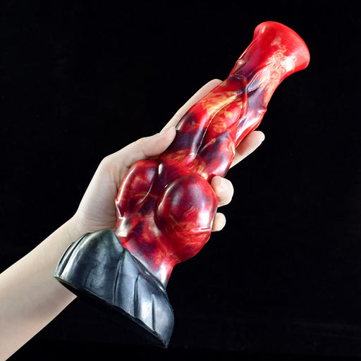 Kiotos Monstar - Fantasie Dildo Nr. 75 - Drogon - Rood/Paars/Zwart