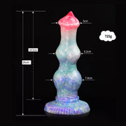 Kiotos Monstar Dildo Beast Nr. 76 Morghul - roze/wit/blauw/paars
