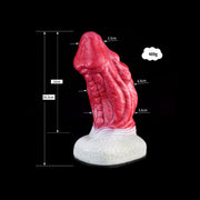 Kiotos Monstar Dildo Beast Nr. 78 Caraxes - Roze/Wit/Grijs