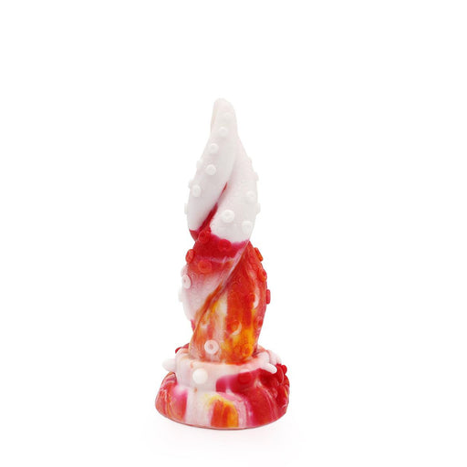 Kiotos Monstar - Dildo Beast OCTOPUS- 18 x 5 cm - Oranje/Wit/Rood
