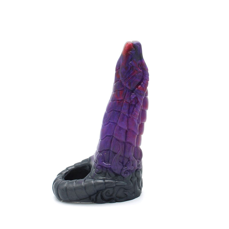 Kiotos Monstar - Fjörgyn - Penis Sleeve - Extra Omvang - Verdikkend - Paars/Zwart