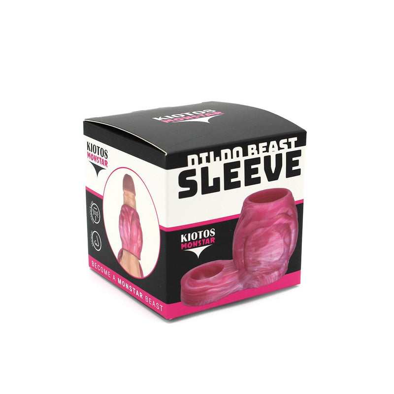 Kiotos Monstar - Nightshade - Penis Sleeve - Extra Omvang - Verdikkend - Roze