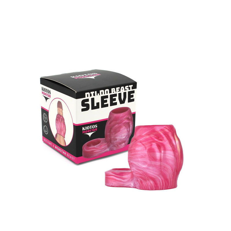 Kiotos Monstar - Nightshade - Penis Sleeve - Extra Omvang - Verdikkend - Roze