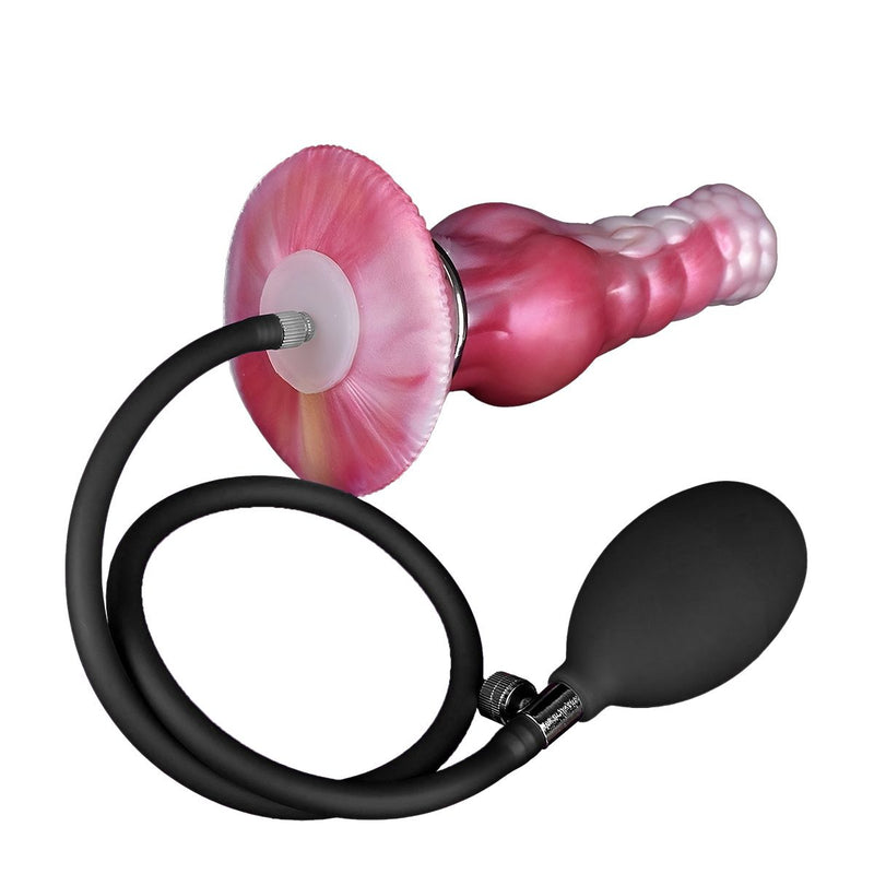 Kiotos Monstar - Vortexwing - Opblaasbare Dildo - Roze/Wit