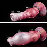 Kiotos Monstar - Vortexwing - Opblaasbare Dildo - Roze/Wit