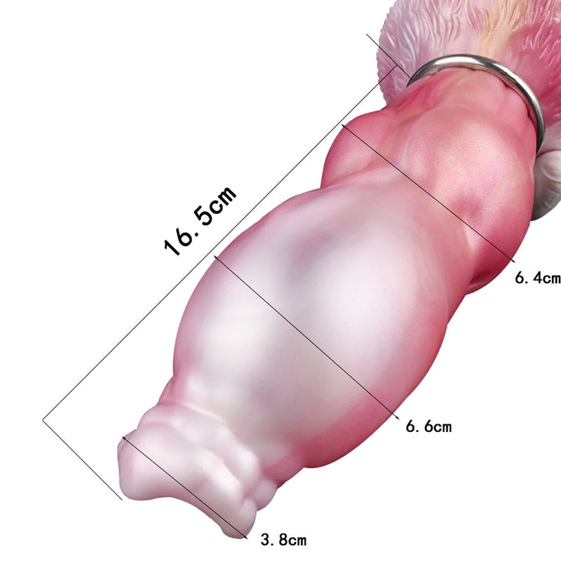 Kiotos Monstar - Vortexwing - Opblaasbare Dildo - Roze/Wit