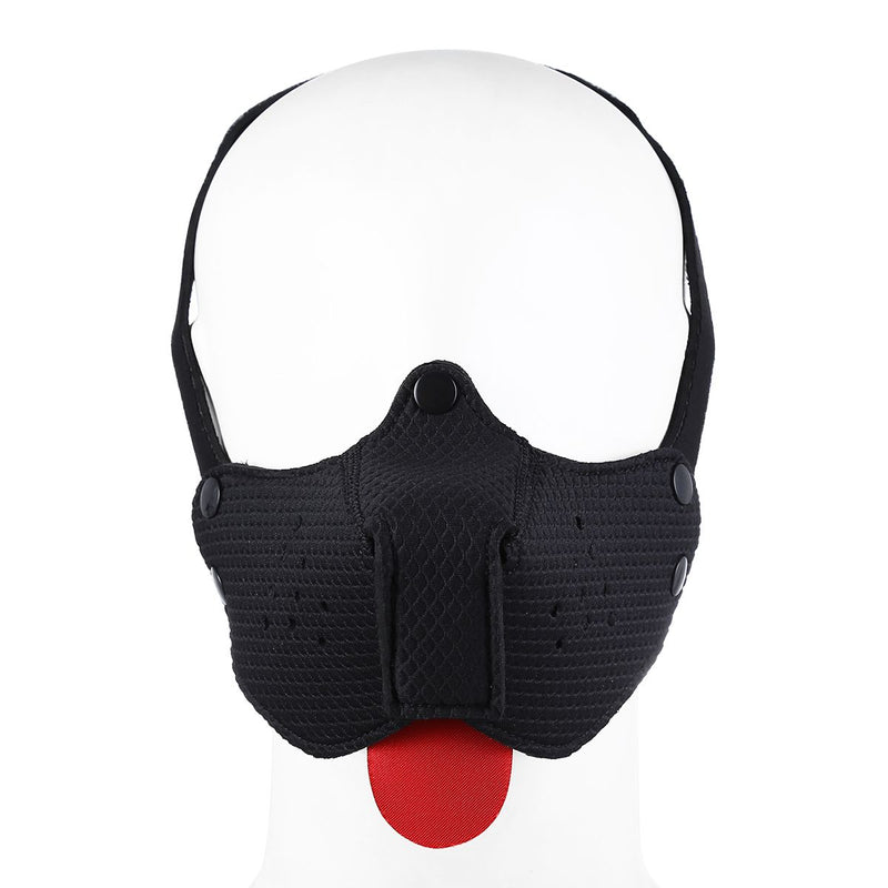 Kiotos - Neopreen Puppy Dog Gag - Mondmasker - Zwart