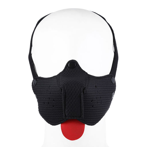 Kiotos - Neopreen Puppy Dog Gag - Mondmasker - Zwart