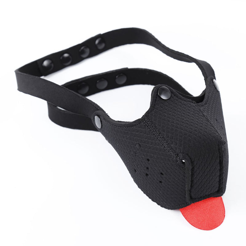Kiotos - Neopreen Puppy Dog Gag - Mondmasker - Zwart