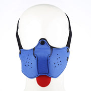 Kiotos - Neopreen Puppy Dog Gag/Mondmasker - Blauw