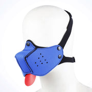 Kiotos - Neopreen Puppy Dog Gag/Mondmasker - Blauw