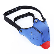 Kiotos - Neopreen Puppy Dog Gag/Mondmasker - Blauw
