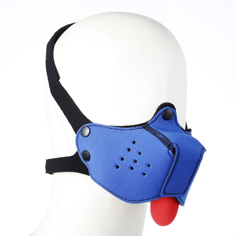 Kiotos - Neopreen Puppy Dog Gag/Mondmasker - Blauw