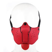 Kiotos - Neopreen Puppy Dog Gag/Mondmasker - Rood