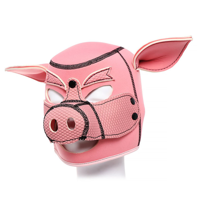 Kiotos - Neopreen Roze Varkentjes Masker/Hood