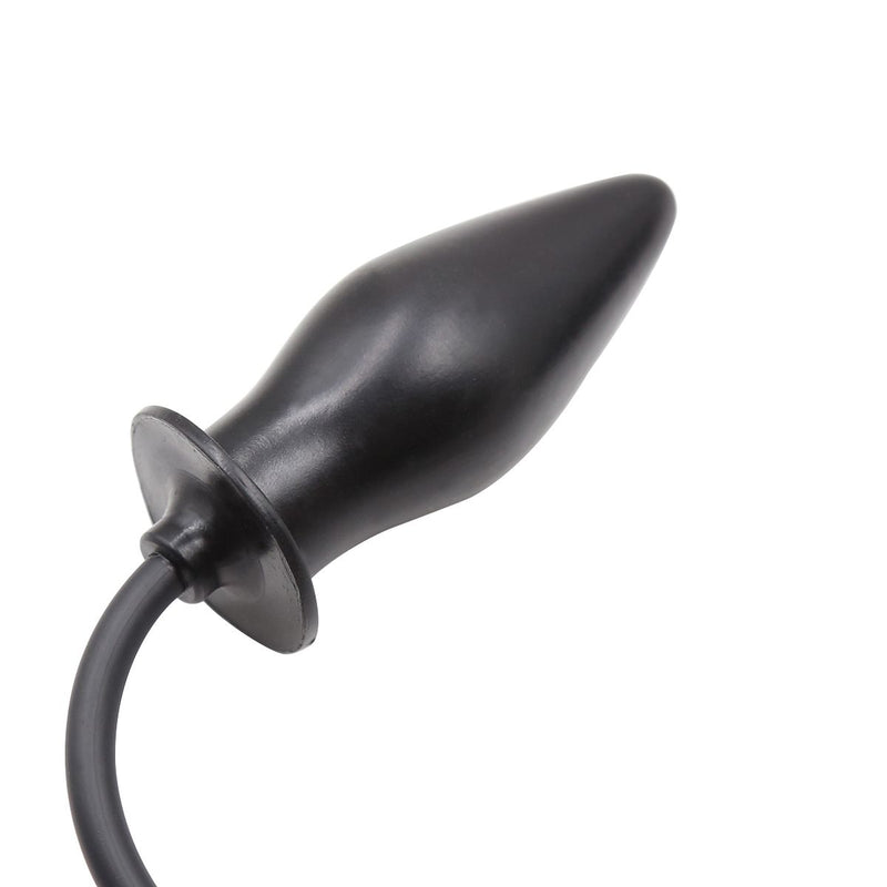 Kiotos - Opblaasbare Buttplug - Spade Anaalplug - Diameter 45 mm - Zwart