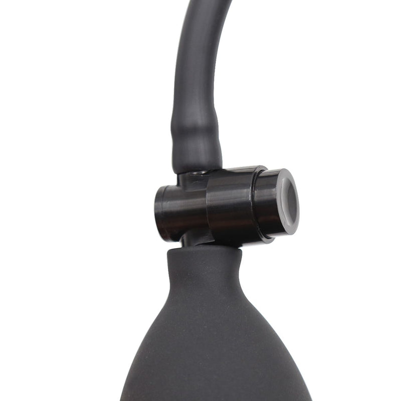 Kiotos - Opblaasbare Buttplug - Spade Anaalplug - Diameter 45 mm - Zwart