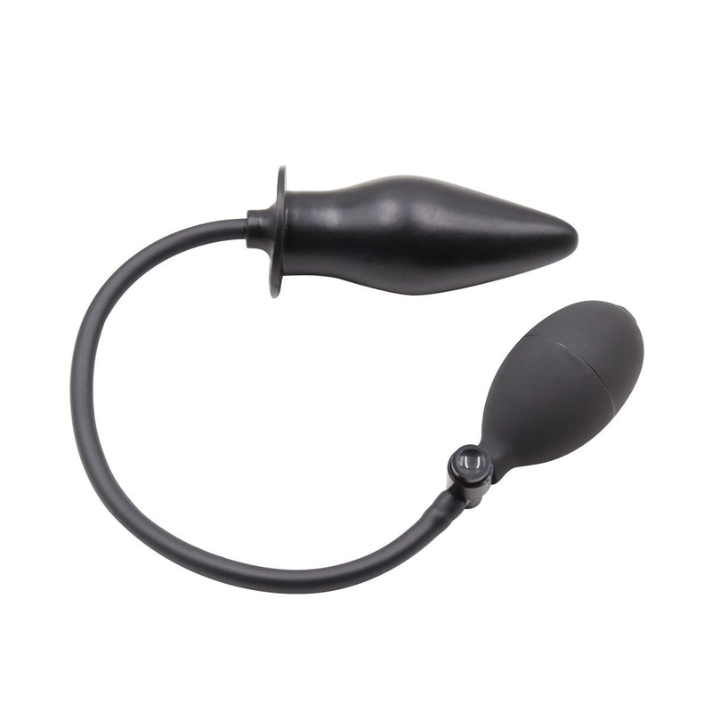 Kiotos - Opblaasbare Buttplug - Spade Anaalplug - Diameter 45 mm - Zwart