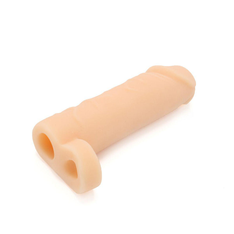 Kiotos - Realistische Penis Sleeve - Extra Soft - Met Ballstretcher - Comfort, Plezier en Extra Omtrek
