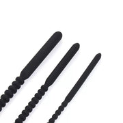 Kiotos - Set Van 3 Geribbelde Sounds/Dilators - Zwart