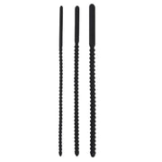 Kiotos - Set Van 3 Geribbelde Sounds/Dilators - Zwart