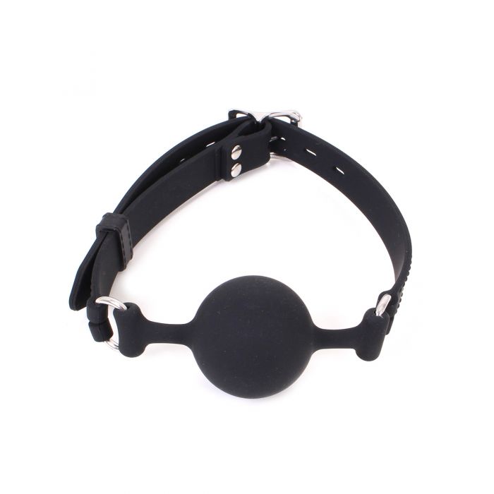 Kiotos - Siliconen Ball Gag Klassiek - Zwart