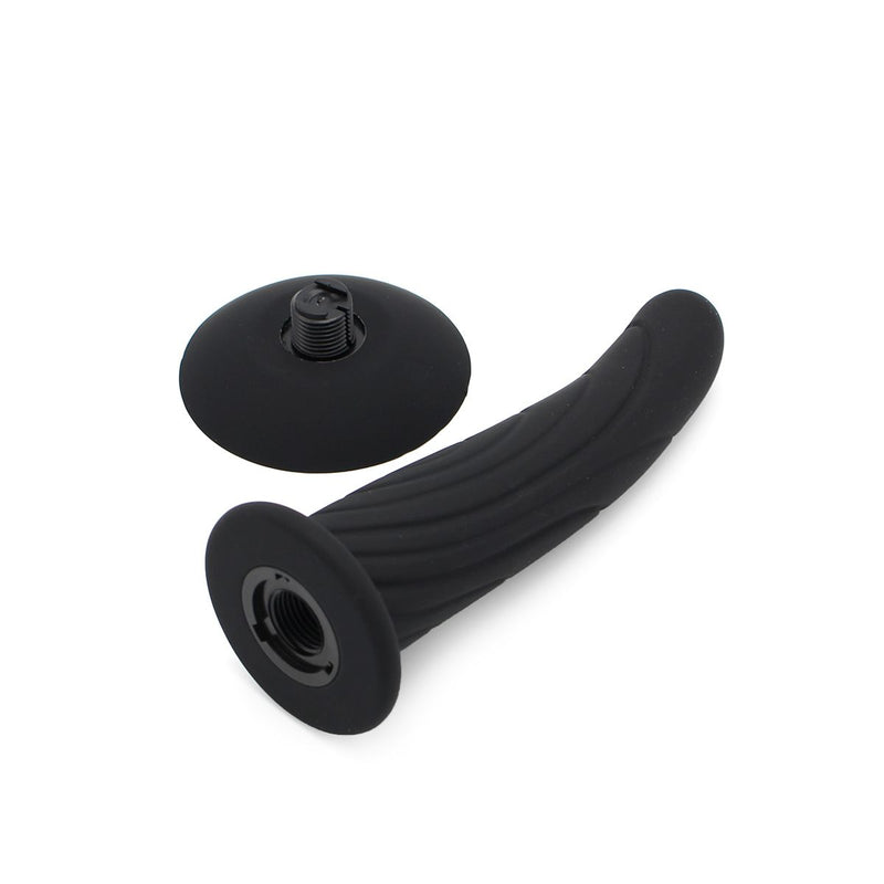 Kiotos - Siliconen Dildo Nr. 2 Met Zuignap & geschikt Voor strap-ons - Zwart