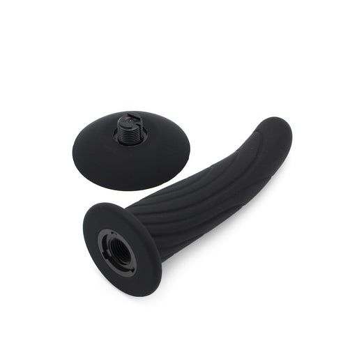 Kiotos - Siliconen Dildo Nr. 2 Met Zuignap & geschikt Voor strap-ons - Zwart