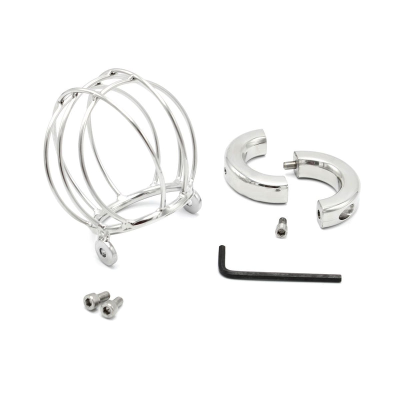 Kiotos - Ballstretcher Ball Cage - Scrotum Kooi - Balzak Achter De Tralies