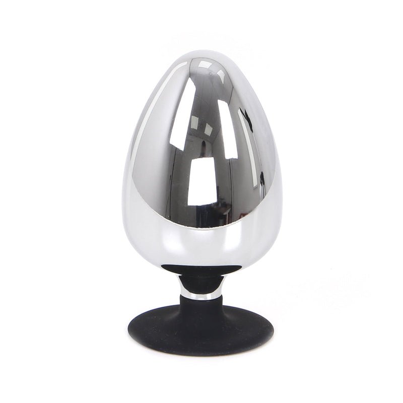 Kiotos - Buttplug RVS Met Siliconen Voetje BIG-S-Erotiekvoordeel.nl
