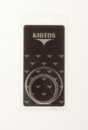 Kiotos - Cockring Met Groeven RVS - 10 mm breed