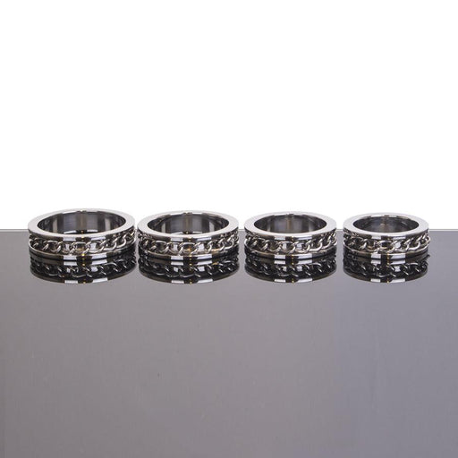 Kiotos - Cockring Met Ketting detail RVS